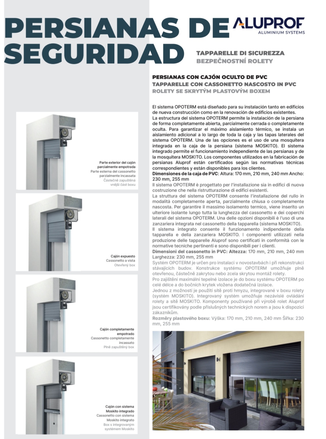 Ficha técnica de sistema corredero 9