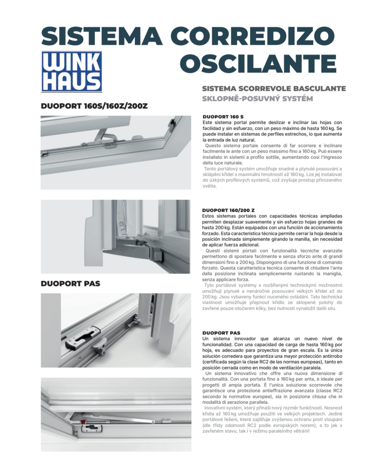 Ficha técnica de sistema corredero 7