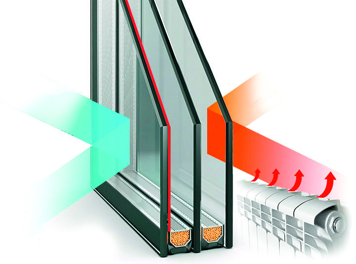 Muestra de composición de vidrio para ventana