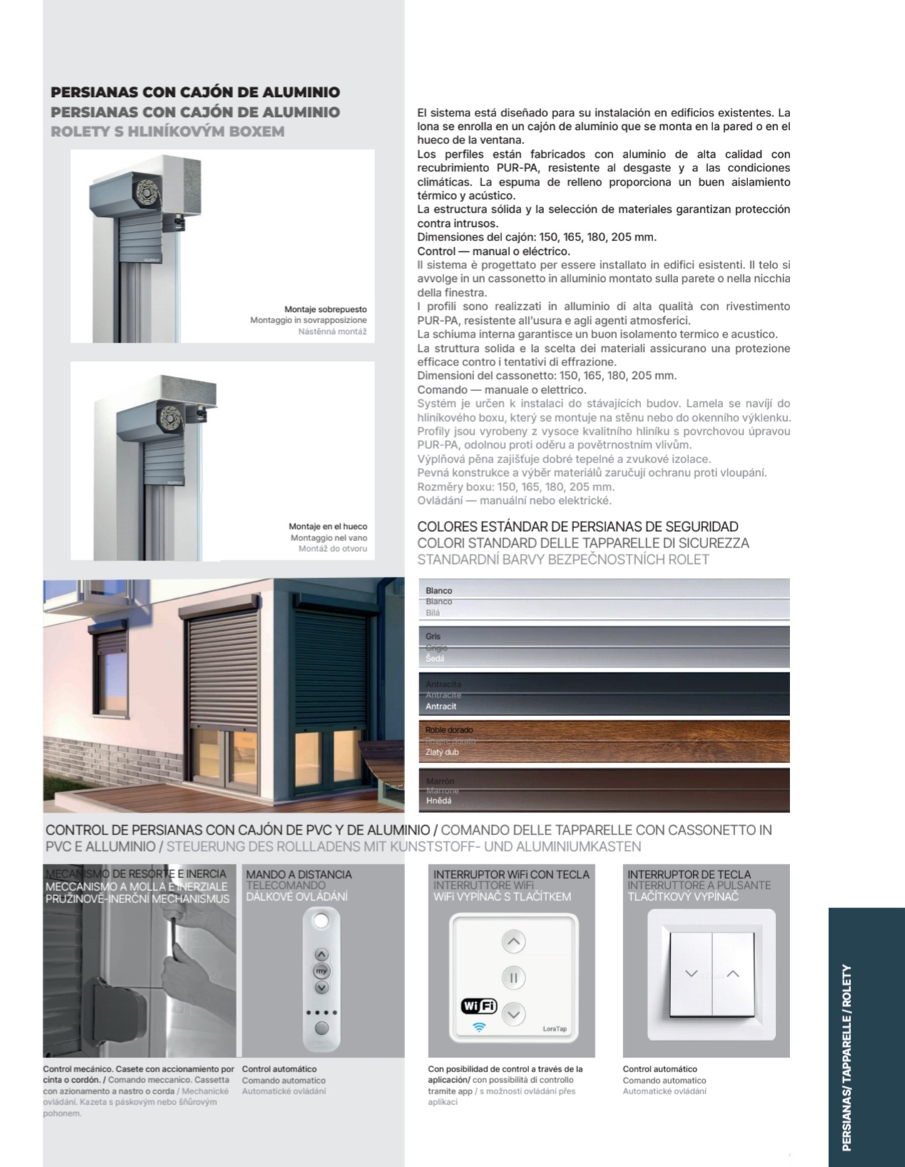 Ficha técnica de sistema corredero 10